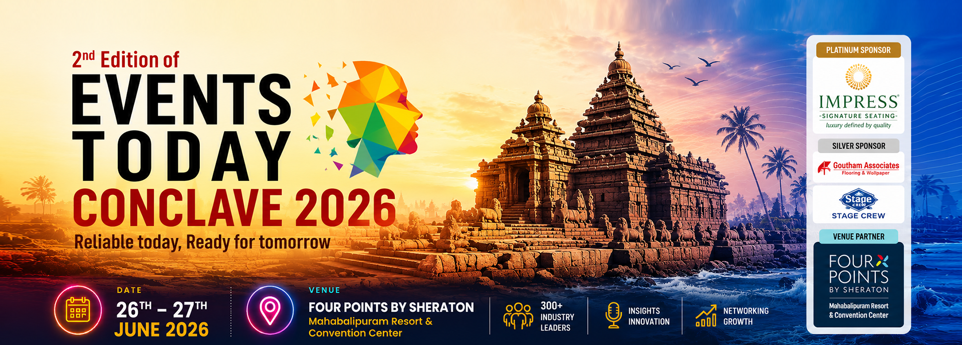 Events Today Conclave 2026 — 26th & 27th June, Four Points by Sheraton, Mahabalipuram